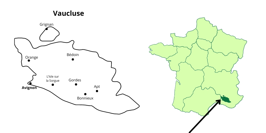 Carte Vaucluse