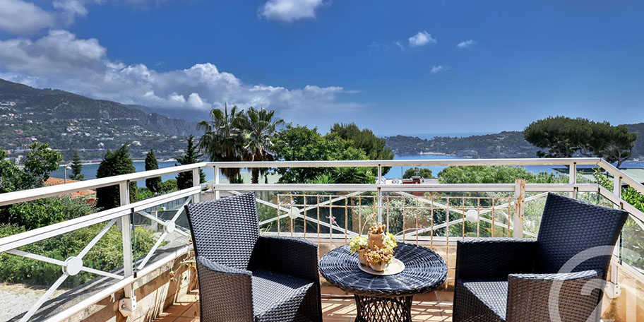 Uitzicht op het terras van Nice