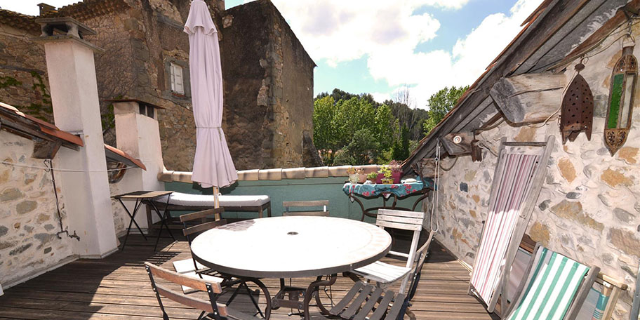 maisons de village dans l'Aude