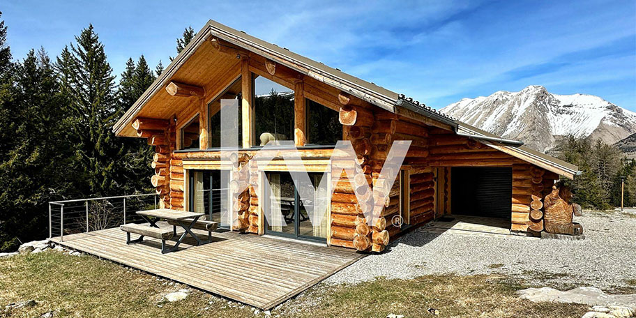 Photo d'un chalet alpin